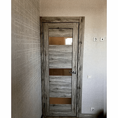 Дверь межкомнатная СОНАТА, экошпон (ст. черное)